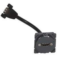 Механизм розетки аудио/видео 1-м СП HDMI с кабелем Legrand Celiane 67377