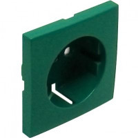 90632 TVD Лицевая панель для розетки 2к+з с защитными шторками, зелёная, Efapel