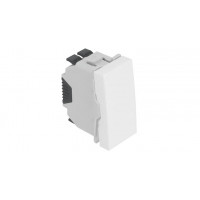 45010 SBM Одноклавишный выключатель Efapel Quadro 45 - 1 модуль, матовый белый