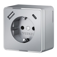 W5071706 Розетка с заземлением, шторками и USB тип A+C Gallant (серебряный) W5071706 Розетка с заземлением, шторками и USB тип A+C Gallant (серебряный)