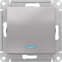 ATN000363 1-кл переключатель с подсветкой Schneider Electric AtlasDesign, сх.6а, 10АХ, механизм, алюминий