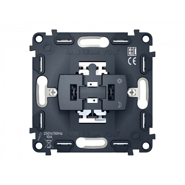 VM101 Механизм 1-клавишного выключателя 10A-250V QUANT Ambrella Volt