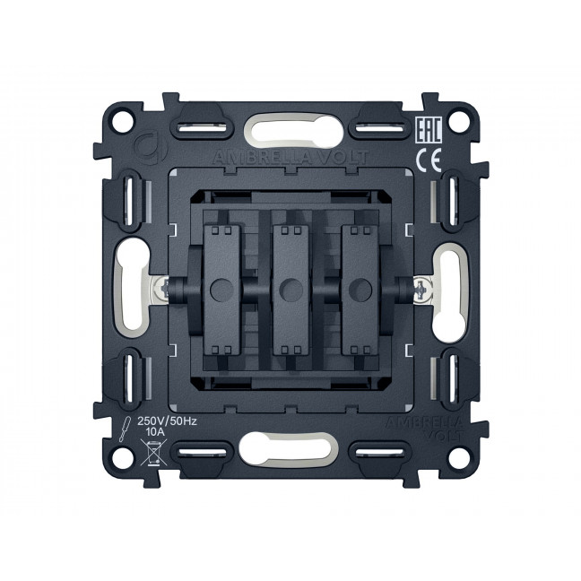 VM133 Механизм 3-клавишного выключателя 10A-250V QUANT Ambrella Volt