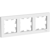 ATN000103 3-постовая рамка Schneider Electric AtlasDesign, универсальная, белый