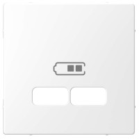 Центральная накладка для USB механизма Schneider Electric Merten D-Life, 2,1А, белый лотос