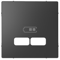 Центральная накладка для USB механизма Schneider Electric Merten D-Life, 2,1А, антрацит