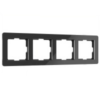 W0042708 Рамка на 4 поста Acrylic (черный)