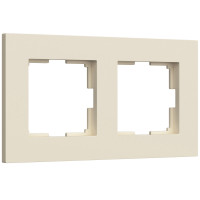 W0022962 Рамка на 2 поста Slab (айвори софт)