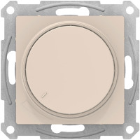 ATN000234 Светорегулятор (диммер) поворотно-нажимной Schneider Electric AtlasDesign, 315Вт, мех., бежевый