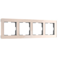 W0042743 Рамка на 4 поста Acrylic (айвори)