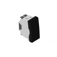 45010 SPM Одноклавишный выключатель Efapel Quadro 45 - 1 модуль, черный