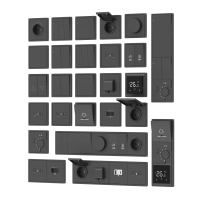 Накладка стандарта TAE для розеток USB, HDMI, аудио, черный, серия DA