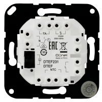 Механизм терморегулятора с внешним датчиком пола, AC230V, 16A, серия DTEF