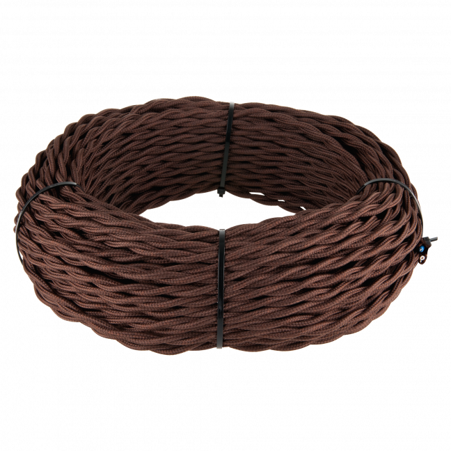 Ретро кабель витой 3х2,5 (коричневый) 50 м W6453614