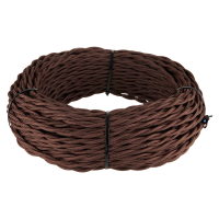 Ретро кабель витой 3х2,5 (коричневый) 20 м (под заказ) W6453314