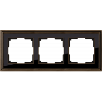 Рамка на 3 поста (бронза/черный) WL17-Frame-03