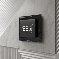 Сенсорный терморегулятор для теплого пола Умный дом (черный) W1151208